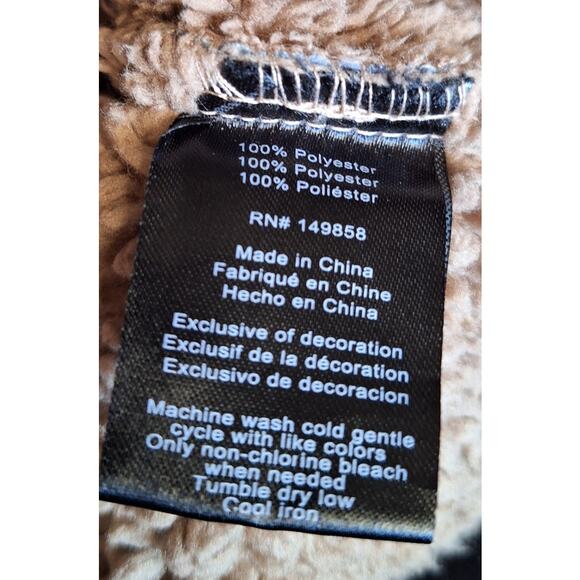 Voyager Men's Large Blue Plaid Super Plush Sherpa Lined Snap Shirt jacket - Picture 7 of 8